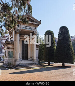 Cimitero Monumentale di uno dei due più grandi cimiteri in Milano, Italia Foto Stock