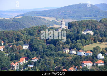 Vista su Eisenach, Turingia in Germania Foto Stock