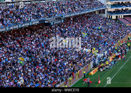 Gli spettatori a Newlands Stadium (DHL Newlands) in Cape Town , Sud Africa. Foto Stock