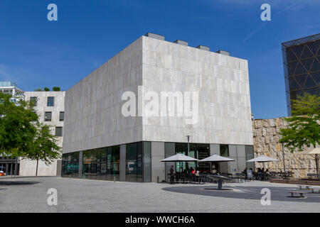 Il Jüdisches Museum di Monaco di Baviera, un contemporaneo, museo multimediale sulla storia ebraica, la vita e la cultura di Monaco di Baviera, Germania. Foto Stock