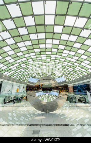 La scultura a Doha Festival City Shopping Mall, in Qatar Foto Stock