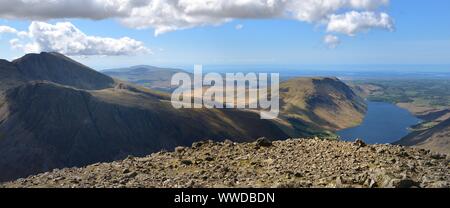 Ombre su hte Wast Water Fells Foto Stock