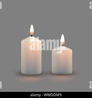 Candele Vector Burning Illustrazione Vettoriale