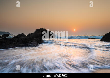 Paesaggio di Cabo de Rama Beach in Goa in India Foto Stock