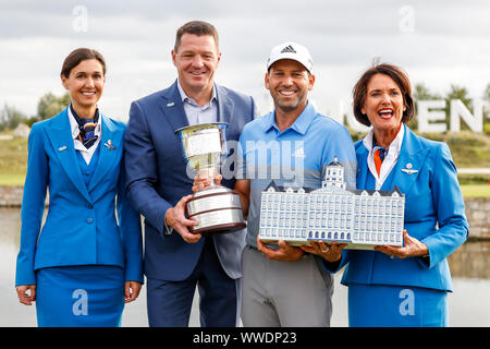 Badhoevedorp, Paesi Bassi. Xv Sep, 2019. BADHOEVEDORP, 15-09-2019, la International, Tour Europeo. Sergio Garcia vince il 2019 KLM credito aperto: Pro scatti/Alamy Live News Foto Stock