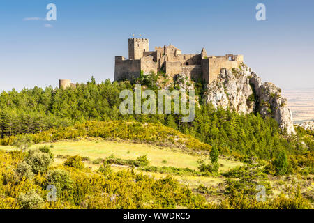 Castello romanico di Loarre, Loarre, Huesca, Spagna Foto Stock