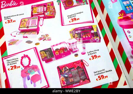 View of a Toy Catalogue Sale Foto Stock