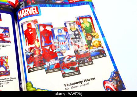 View of a Toy Catalogue Sale Foto Stock