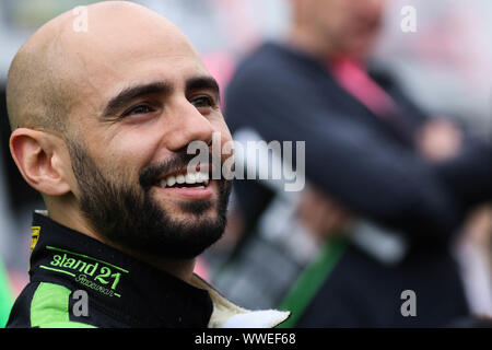 Derby, Regno Unito. Xv Sep, 2019. Team ABBA Racing driver Adam Christodoulou durante il British GT Donington Park GP a Donington Park, Derby, in Inghilterra il 15 settembre 2019. Foto di Jurek Biegus. Solo uso editoriale, è richiesta una licenza per uso commerciale. Nessun uso in scommesse, giochi o un singolo giocatore/club/league pubblicazioni. Credit: UK Sports Pics Ltd/Alamy Live News Foto Stock