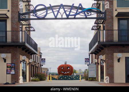 Le aziende di commercio al dettaglio in OWA parco divertimenti a Foley, Alabama, STATI UNITI D'AMERICA Foto Stock
