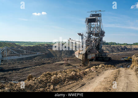 Big Machin - Miniere di carbone escavatore miniera. , Kolubara Lazarevac, Serbia Foto Stock