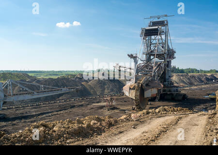 Big Machin - Miniere di carbone escavatore miniera. , Kolubara Lazarevac, Serbia Foto Stock