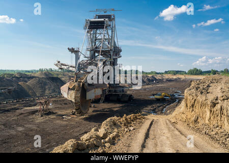 Big Machin - Miniere di carbone escavatore miniera. , Kolubara Lazarevac, Serbia Foto Stock