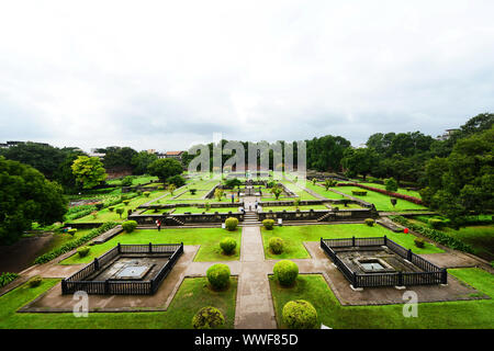 Giardini di Shaniwarwada in Pune, India. Foto Stock