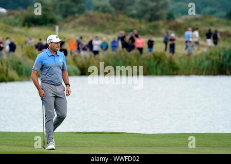 Badhoevedorp, Paesi Bassi 15 Settembre, 2019. Sergio Garcia ESP vince il KLM Open del 15 settembre 2019 nel villaggio di Badhoevedorp, Paesi Bassi. Credito: Sander Chamid/SCS/AFLO/Alamy Live News Foto Stock