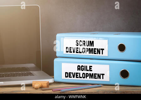 Scrum e lo Sviluppo Agile Foto Stock