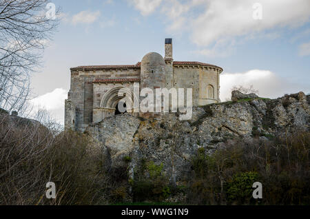 Spagna. Chiesa di Santa Cecilia di Vallespinoso. Palencia Foto Stock