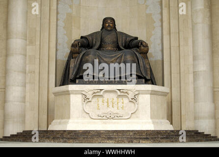 Gengis Khan monumento, Ulanbator, Mongolia Foto Stock