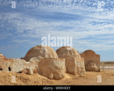 Mos Espa nel deserto africano Foto Stock