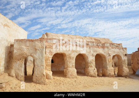 Mos Espa nel deserto africano Foto Stock