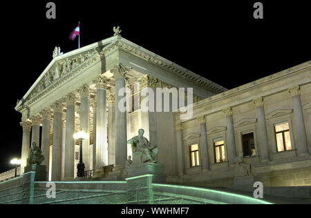 Il palazzo del parlamento, Vienna, Austria Foto Stock