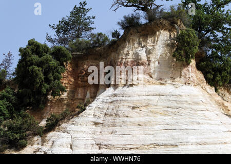 Nelle cave di ocra di Rustrel Foto Stock