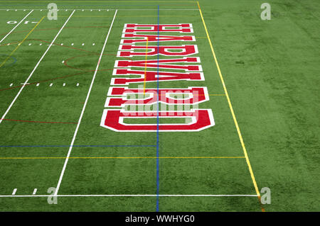 Harvard Football Stadium pitch Foto Stock