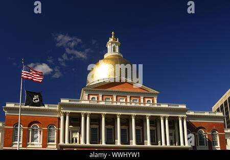 Massachusetts State House, Boston, Stati Uniti d'America Foto Stock