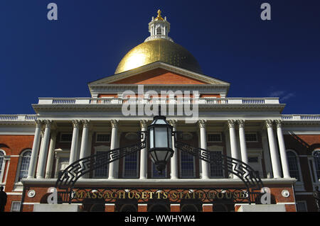 Massachusetts State House, Boston, Stati Uniti d'America Foto Stock