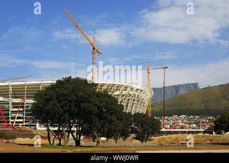 Greenpoint stadio di calcio in costruzione, Città del Capo Foto Stock