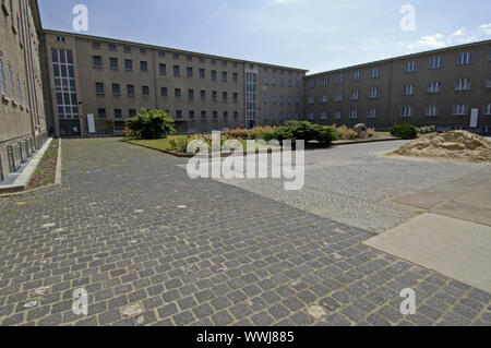 Edificio di prigione in prigione Stasi a Berlino, Hohenschoenhausen Foto Stock