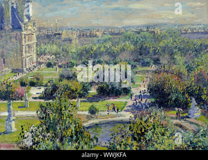 I Giardini di Tuileries, 1876. Presenti nella collezione di Mus&#xe9;e Marmottan Monet, Parigi. Foto Stock