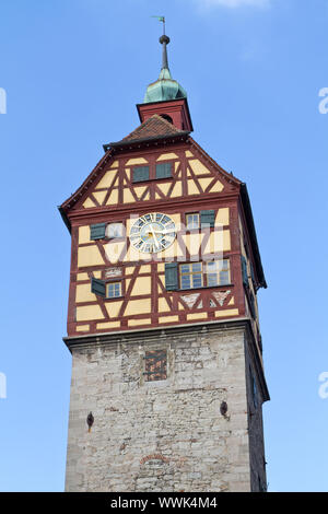 Storica Torre in Schwäbisch Hall, Germania Foto Stock