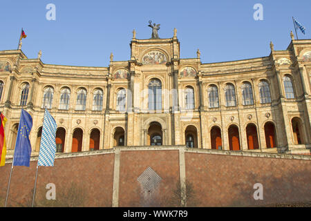 Maximilianeum di Monaco (sede del parlamento bavarese) Foto Stock