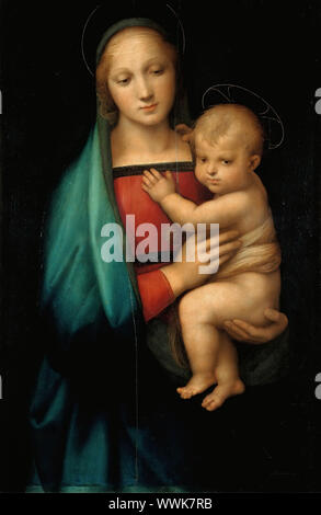 Madonna del Granduca, c. 1505. Presenti nella collezione di Palazzo Pitti a Firenze. Foto Stock