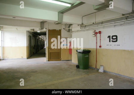 Interno di un alloggiamento pubblico estate in Hong Kong Foto Stock