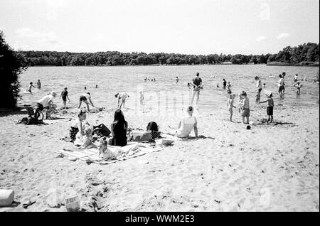 Frensham stagni, Farnham, Surrey, Inghilterra, Regno Unito. Foto Stock