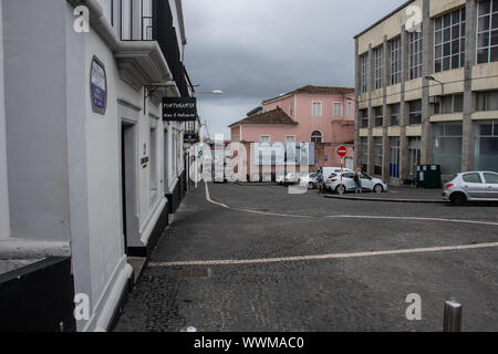 Città di Ponta Delgada, Azzorre Foto Stock