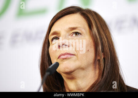 SPD e verde - Conferenza stampa congiunta di Berlino. Foto Stock