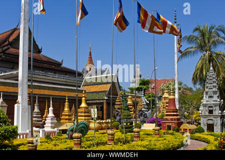 Monastero Wat Preah Prohm Rath,Siem Reap, Cambogia Foto Stock