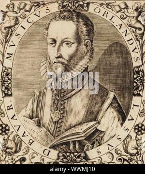 Ritratto del compositore Roland de Lassus (1532-1594). Collezione privata. Foto Stock