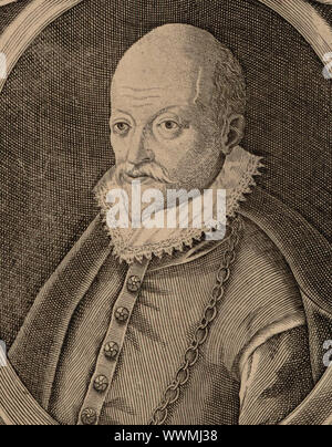 Ritratto del compositore Roland de Lassus (1532-1594). Collezione privata. Foto Stock