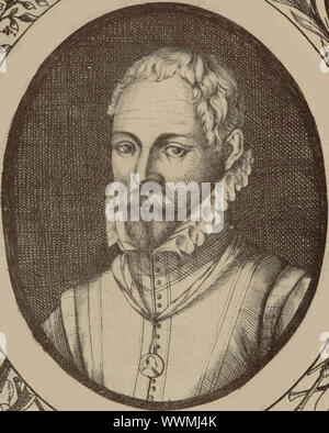 Ritratto del compositore Roland de Lassus (1532-1594). Collezione privata. Foto Stock