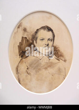 Ritratto di onore&#xe9; de Balzac (1799-1850), c. 1829. Presenti nella collezione di Mus&#xe9;e des Beaux-Arts de Tours. Foto Stock