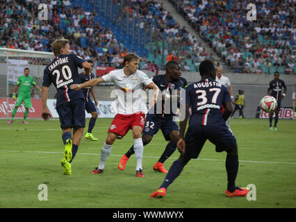 Testspiel RB Leipzig gegen Paris Saint-Germain FC am 18.7.14 Foto Stock