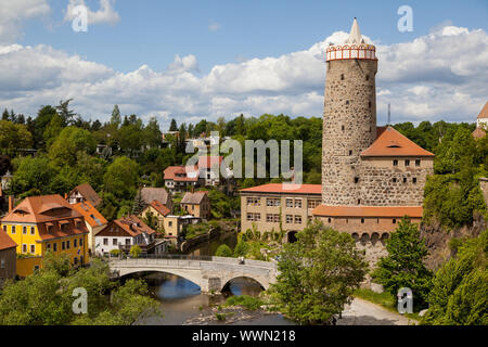 Vista sulla città vecchia di Bautzen Foto Stock