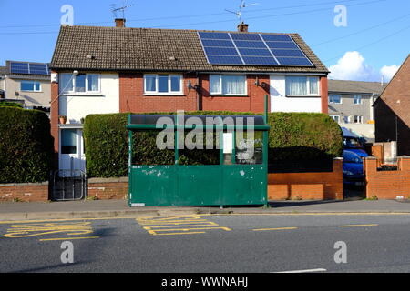 Shelter Bus su un alloggiamento station wagon Foto Stock