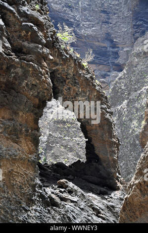 FElsentor nel Masca Gorge, Tenerife Foto Stock