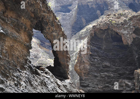 FElsentor nel Masca Gorge, Tenerife Foto Stock