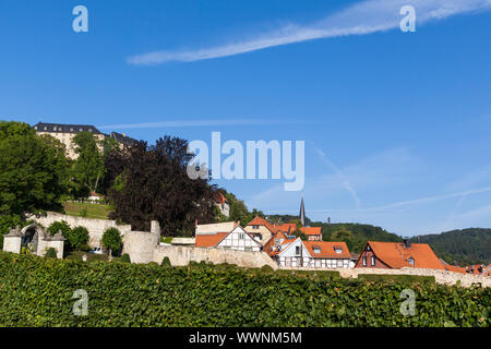 Giardino barocco Blankenburg nelle montagne Harz Foto Stock